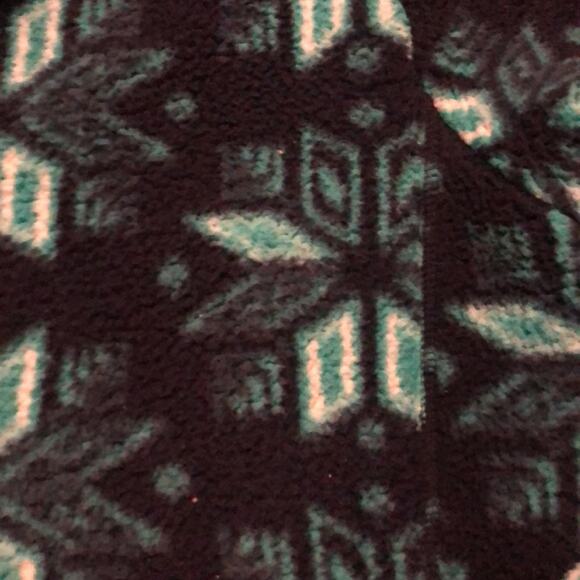 Lands' End Black and Green Teddy Jacket - Picture 2 of 7